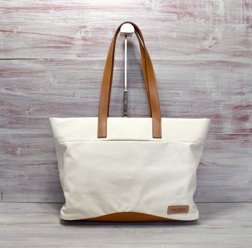 キャンバス×レザー・トートバッグ（生成）25%OFF
