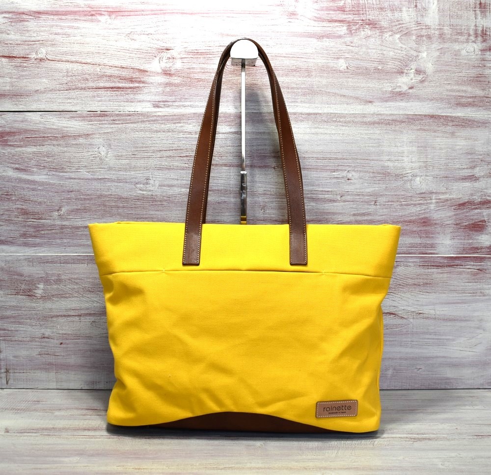 キャンバス×レザー・トートバッグ（カラシ）25%OFF