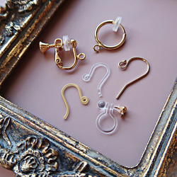 《清楚な気品/2月誕生石》14KGF/ GREEN AMETHYST EARRINGS/ アレルギー対応 6枚目の画像