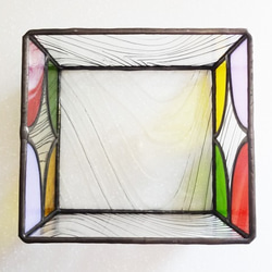 ミニティッシュボックス　ポケットティッシュ　ガラス　ステンドグラス　インテリア 7枚目の画像
