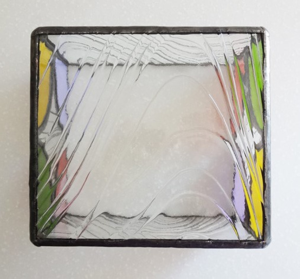 ミニティッシュボックス　ポケットティッシュ　ガラス　ステンドグラス　インテリア 8枚目の画像