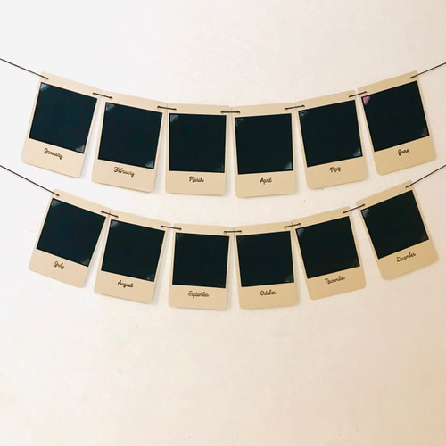 ポラロイド風PhotoGarland＊フォトガーランド＊フォトアルバム