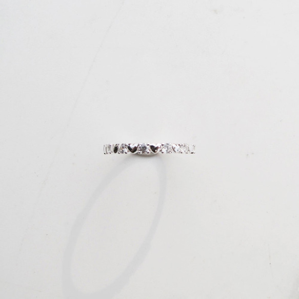 【美鑽銀飾】小愛心 | 鋯石 925純銀戒指 尾戒 | 大員囡仔 第4張的照片