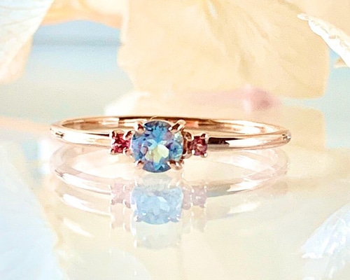 1*ス様 値下☆K9☆リング ジュエリーマキ☆アクアマリン【ほぼ未使用