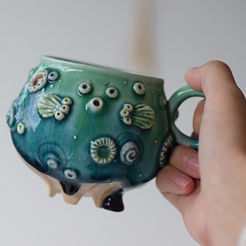 みかガマ 黒風船八角皿 2枚セット 【公式通販】