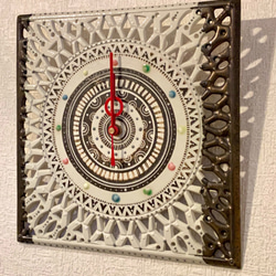 透かし彫り時計 -夏の太陽- 3枚目の画像