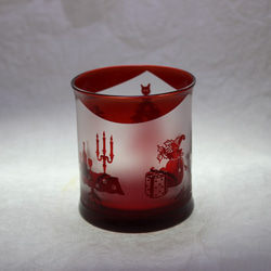 猫のX'masグラス 3枚目の画像