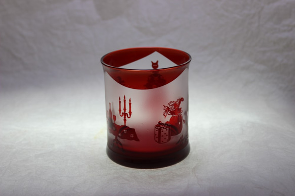 猫のX'masグラス 3枚目の画像