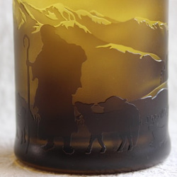 【父の日】羊飼いと戯れる羊のいる風景（グラス） 7枚目の画像