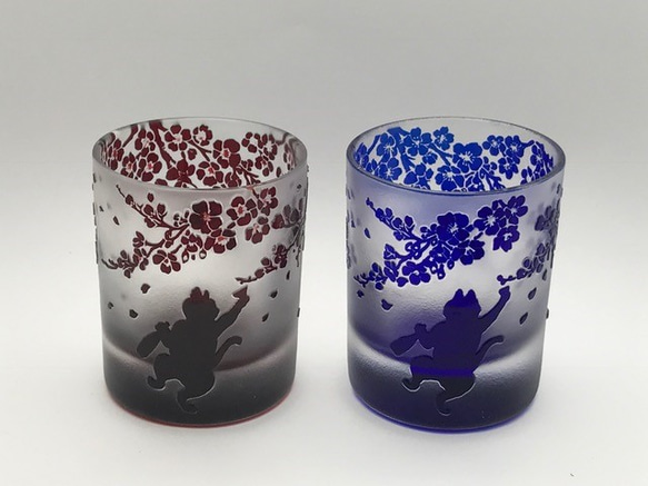 猫のお花見お猪口（酔いどれ） 5枚目の画像