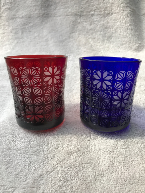 【母の日】組子文様のお猪口 1枚目の画像