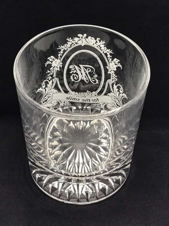 【父の日】イニシャルグラス（for the smail） 2枚目の画像