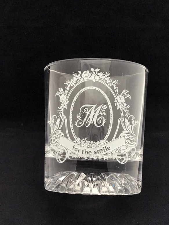 【父の日】イニシャルグラス（for the smail） 3枚目の画像