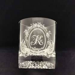 【父の日】イニシャルグラス（for the smail） 4枚目の画像