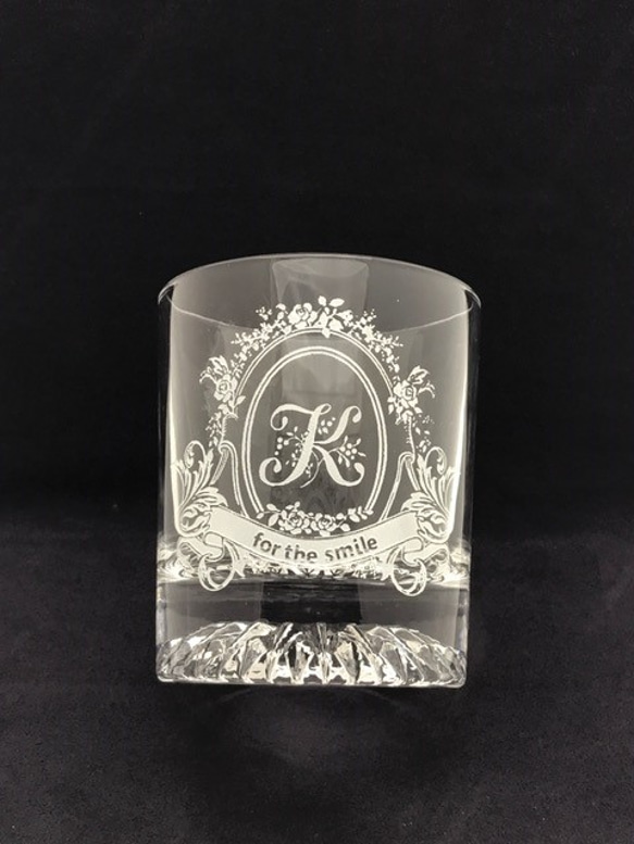 【父の日】イニシャルグラス（for the smail） 4枚目の画像