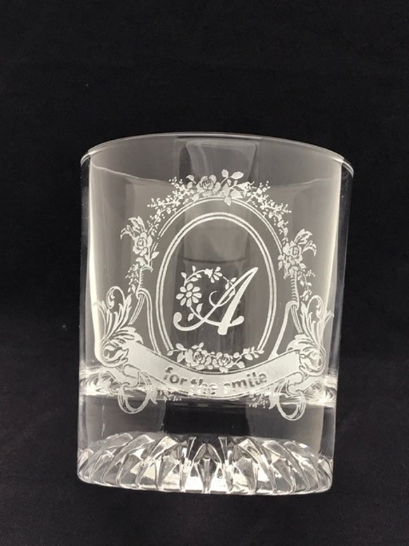 【父の日】イニシャルグラス（for the smail） 5枚目の画像