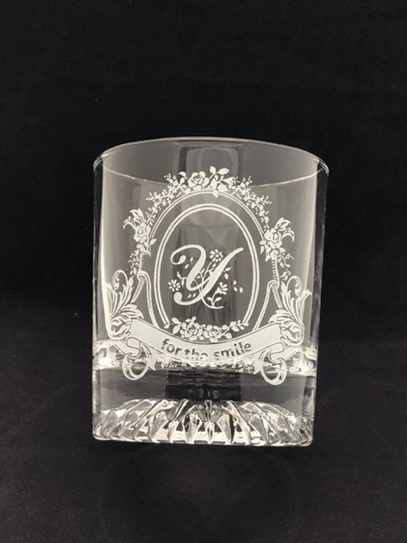 【父の日】イニシャルグラス（for the smail） 6枚目の画像