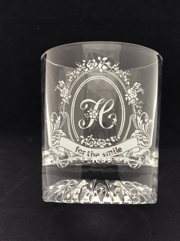 【父の日】イニシャルグラス（for the smail） 7枚目の画像