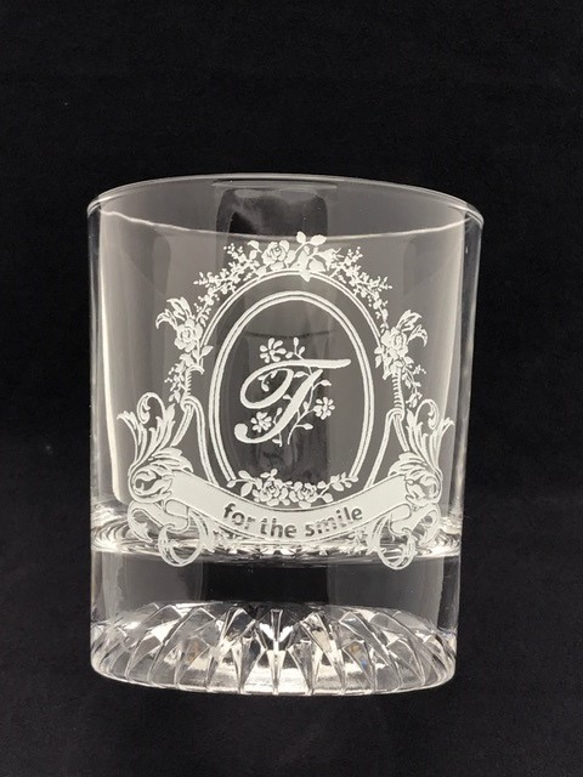 【父の日】イニシャルグラス（for the smail） 8枚目の画像