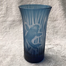 【父の日】鯉の滝登り　ビールグラス 5枚目の画像