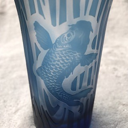 【父の日】鯉の滝登り　ビールグラス 8枚目の画像