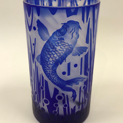 【父の日】鯉の滝登り　ビールグラス 2枚目の画像