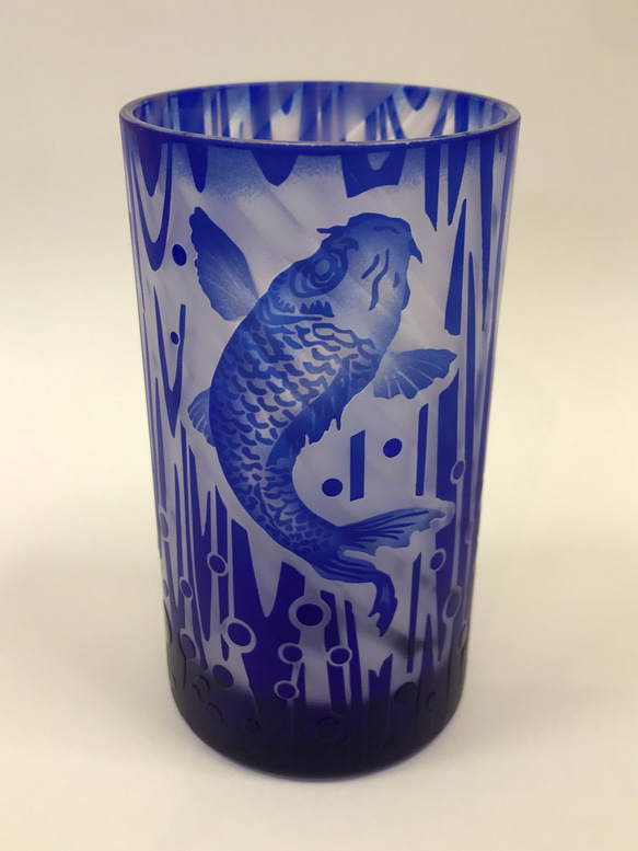【父の日】鯉の滝登り　ビールグラス 2枚目の画像