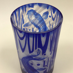 【父の日】鯉の滝登り　ビールグラス 4枚目の画像