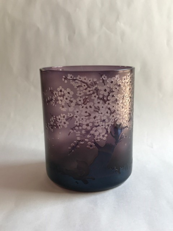 【父の日】猫のお花見タンブラー 1枚目の画像