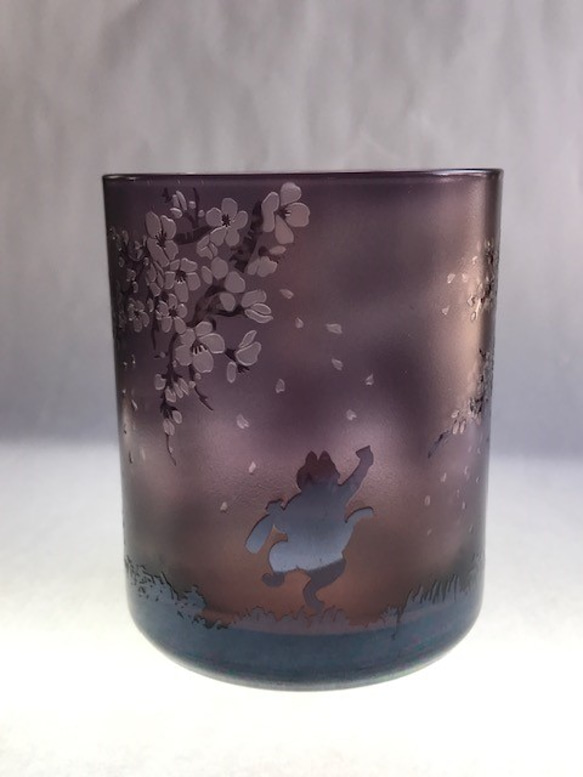 【父の日】猫のお花見タンブラー 5枚目の画像