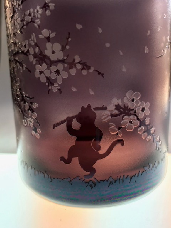 【父の日】猫のお花見タンブラー 4枚目の画像