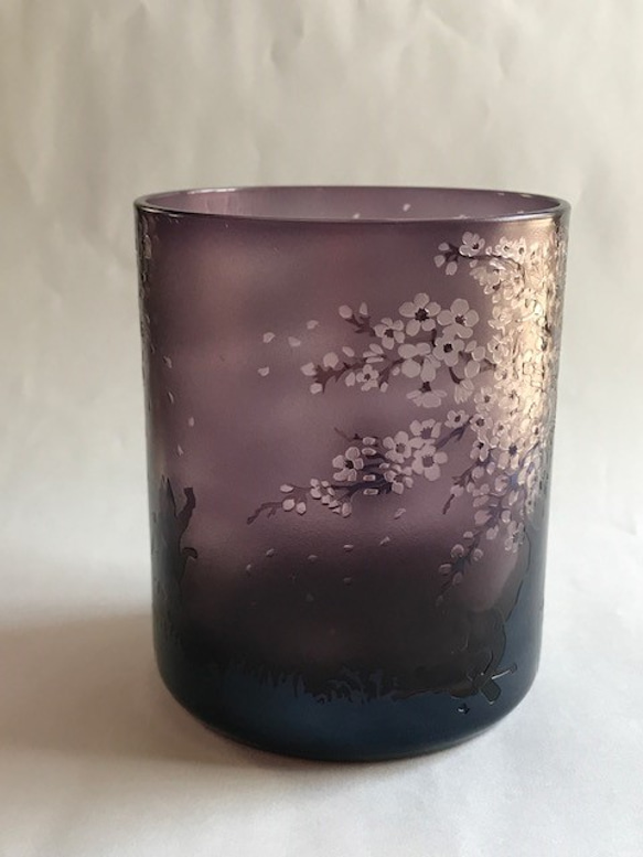 【父の日】猫のお花見タンブラー 2枚目の画像