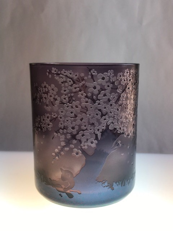 【父の日】猫のお花見タンブラー 6枚目の画像