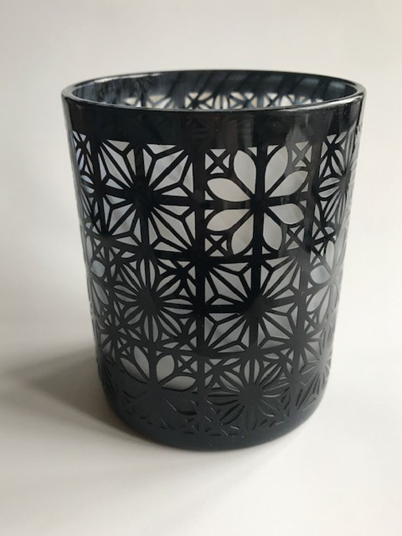 【父の日】組子文様（龍雲グラス） 1枚目の画像