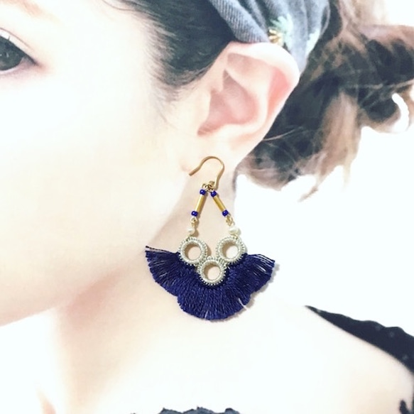 Fan-Shaped Fringe Pierce(NV) 4枚目の画像