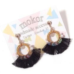 Hula Earring (BK) 1枚目の画像