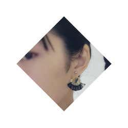 Hula Earring (BK) 5枚目の画像