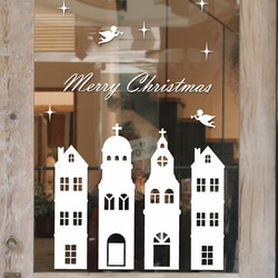 [ 送料無料 ] ブレス・サンタクロース・クリスマス・スノー ウォールステッカー x096 1枚目の画像