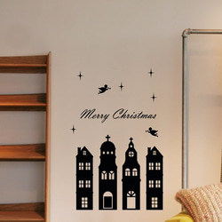 [ 送料無料 ] ブレス・サンタクロース・クリスマス・スノー ウォールステッカー x096 3枚目の画像