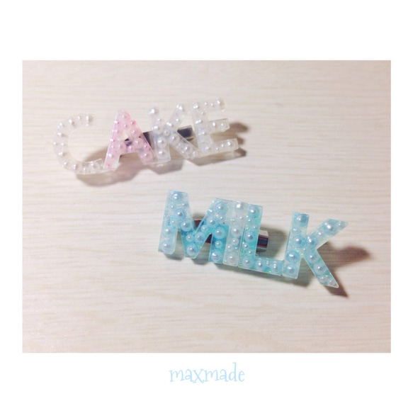 new!! ファンシーなブローチ《MILK》 3枚目の画像