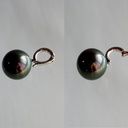 黒蝶真珠 タヒチアンパールネックレス 13mm 4枚目の画像