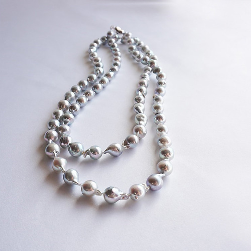 新品 あこやグレーバロックパール