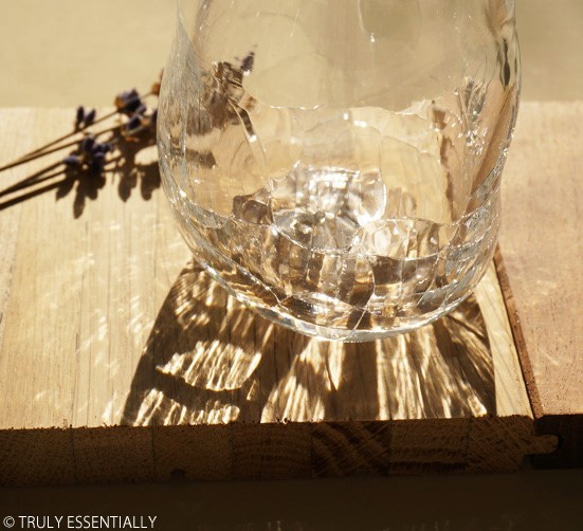 【 SOLD OUT】 無色透明のグラス -「Truly Essentially」（307) ● 高さ9cm 4枚目の画像