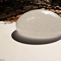 【 SOLD OUT】 無色透明ガラスのインテリア・オブジェ - 「いる・ある・きえる・・・」● 12.5cm 4枚目の画像