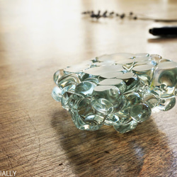 ガラスのインテリアオブジェ - 「まるいガラス」#303 ● 約8cm角 2枚目の画像