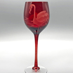 足の長いワイングラスに足のなが〜いフラミンゴです。 3枚目の画像