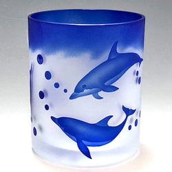 不思議な生態のイルカを身近に感じる「ちょっと大きめのグラス」です