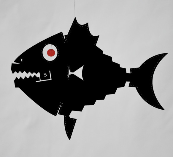 魚、うさぎ、潜水艦モビール 4枚目の画像