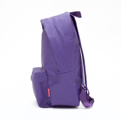 超輕防水點點印花環保背包(紫色) 第3張的照片