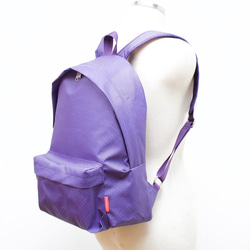 超輕防水點點印花環保背包(紫色) 第5張的照片